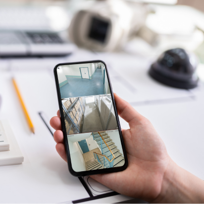 Arlington security camera feed on cell phone